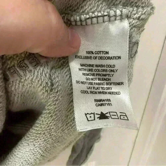 Calvin Klein Performance Gray Pullover Sweatshirt  Med Embellished Athleisure - Picture 3 of 4